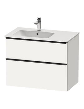 D-Neo 810mm Wide 2 Drawer Wall Mounted Vanity Unit For Me By Starck Basin