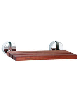 Wooden Seat With Chrome Hinges