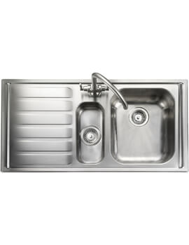 Manhattan 1010 x 515mm Micro-Sheen Finish 1.5 Bowl Inset Kitchen Sink
