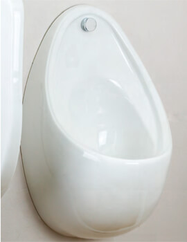 Lecico Atlas 665mm Height Concealed Pipework White Urinal Pack
