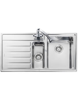 Rockford 985 x 508mm Micro-Sheen Finish 1.5 Bowl Inset Kitchen Sink