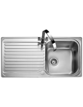 Rangemaster Sedona 985 x 508mm Micro-Sheen Finish Stainless Steel 1.0B Inset Kitchen Sink - Image