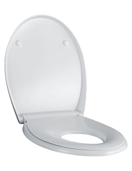 Selnova Soft-Close Family Toilet Seat White With Quick Release Hinge