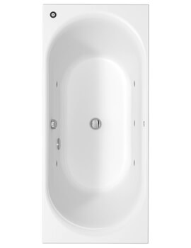 Duravit D-Neo Jet System 1800mm x 800mm Double Ended Bath Tub - Image