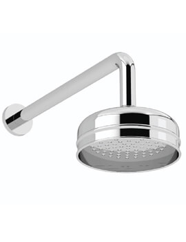 Premium 6 Inch Fixed Shower Head And Wall Arm