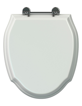 Imperial Westminster White Toilet Seat With Standard Chrome Hinges - Image