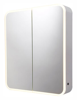 System Illuminated Double Door Mirror Cabinet