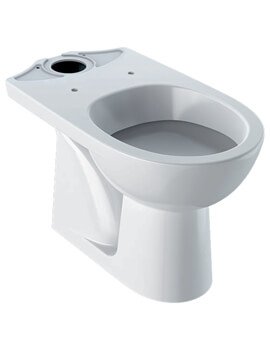 Geberit Selnova Floor-Standing Close-Coupled White WC Pan Vertical Outlet