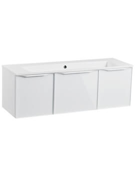 Frame 1200mm Wide Wall Mounted 3 Drawer Vanity Unit