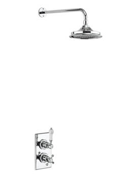 Burlington Trent Concealed Thermostatic Valve With Shower Head And Arm - Image
