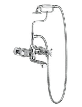 Burlington Tay Wall Mounted Thermostatic Bath Shower Mixer Tap - Image