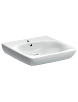 Geberit Selnova Comfort Single Tap Hole Less-Abled Washbasin White - Image