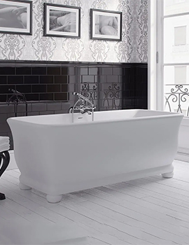 Imperial Putney Freestanding Cian Resin White Bath 1680 x 750mm - Image