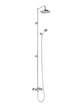 Eden Chrome 2 Outlet Exposed Thermostatic Extended Shower Set