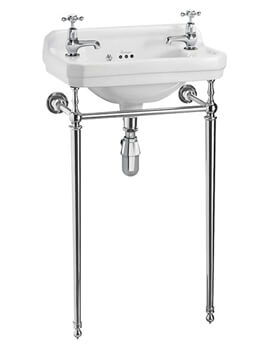 Edwardian 510mm Cloakroom Basin And Wash Stand - B8 - T21A