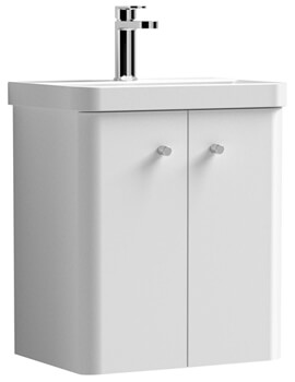 Core 540mm High Wall Hung Two Doors Vanity Unit And Basin