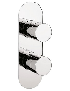 Central Concealed Chrome Thermostatic Shower Valve