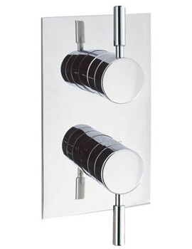 Crosswater Design Chrome Thermostatic Shower Valve With Body - Image