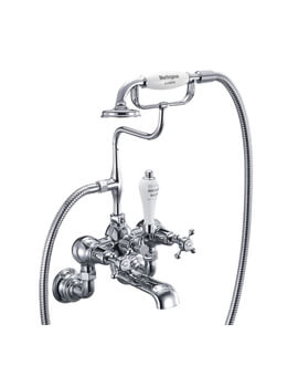 Claremont Chrome Wall Mounted Bath Shower Mixer Tap