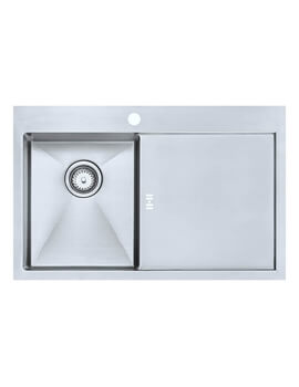 Zenuno15 34 I-F Accessible Satin Single Bowl Kitchen Sink