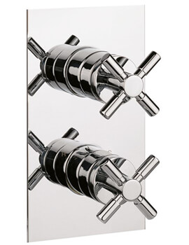Totti 2 Outlet Chrome Thermostatic Shower Valve With 2 Way Diverter Body