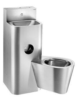 Delabie Kompact Washbasin And Wall-Hung WC Combination 1000mm - Image
