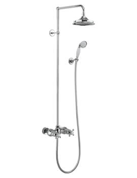 Eden Chrome 2 Outlet Exposed Thermostatic Shower Set