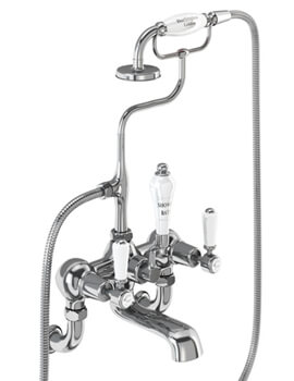 Burlington Kensington Wall Mounted Bath Shower Mixer Tap - KE17-QT - Image