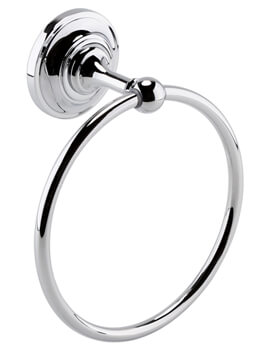 Hudson Reed Traditional Towel Ring Chrome - Image