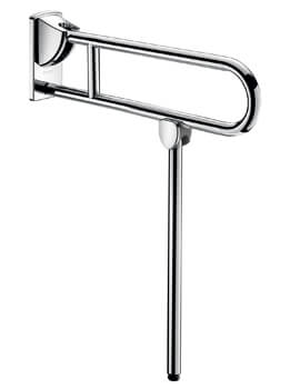 Stainless-Steel Drop-Down Rail With Leg