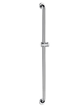 Delabie Vertical 1150mm Grab Bar With Sliding Shower Head Holder - Image