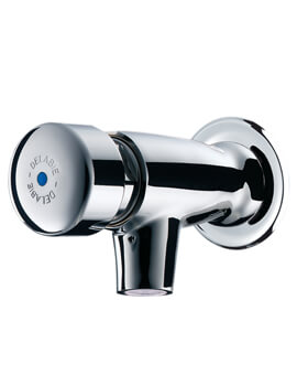 Delabie Tempostop Time Flow Wall Mounted Basin Mixer Tap With Wall Plate - Image