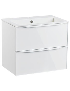 Frame Wall Mounted Double Drawer Vanity Unit