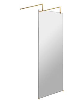 Hudson Reed Freestanding Wetroom Screen With Arms And Feet - Image