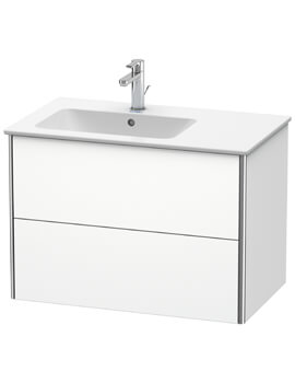 XSquare 810 x 478 x 560mm Wall Mounted 2-Drawer Vanity Unit For ME By Starck Bowl On Left