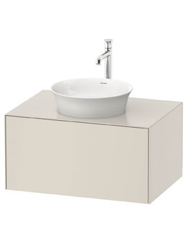 White Tulip Wall Hung 1 Pull Out Compartment Vanity Unit