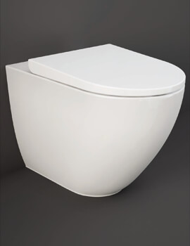 RAK Ceramics Des Back-To-Wall Rimless WC Pan With Hidden Fixation - Image