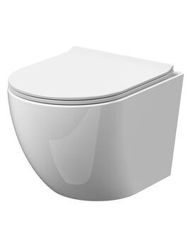Freya 360 x 482mm Wall Hung White WC Pan And Soft-Close Seat