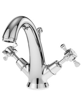 Nuie Selby Mono Basin Mixer Chrome Tap With Pop-Up Waste - Image