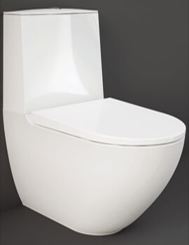 RAK Ceramics Des Rimless Close Coupled Toilet With Touchless Flushing - Image