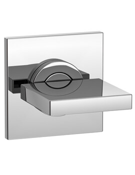 Tre Mercati Square Wall Mounted Chrome 3 Way Diverter - Image