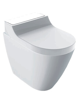 Geberit AquaClean Tuma Classic 360 x 560mm Floor-Standing White Toilet And Seat - Image