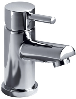 Storm Mini Basin Mixer Tap Chrome With Click Waste