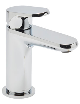 Clear Single Lever Basin Mixer Tap Chrome With Click Waste