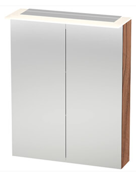 X-Large 600mm 2 Door Mirror Cabinet With LED Lighting