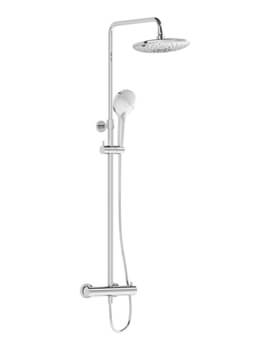 Aquaheat Bliss Exposed Chrome Thermostatic Shower Column