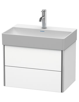 XSquare Compact Wall-Mounted 2-Drawer Vanity Unit 484 x 390mm