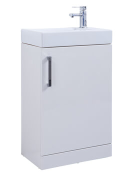 K-Vit Liberty White Floor Standing 550mm Wide Unit With Basin