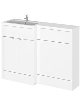 Hudson Reed Fusion 1200mm Full Depth Furniture Pack - Vanity And WC Unit With Basin - Image