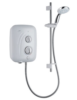 Mira Elite SE Pumped Electric Shower White And Chrome - Image